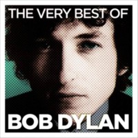 Pochette d'album avec gros plan de Bob Dylan sur fond vert