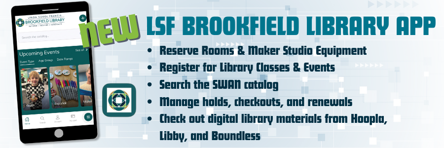 LSF Brookfield Bibliotheek-app