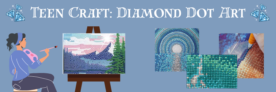 Artesanato adolescente: arte com pontos de diamante